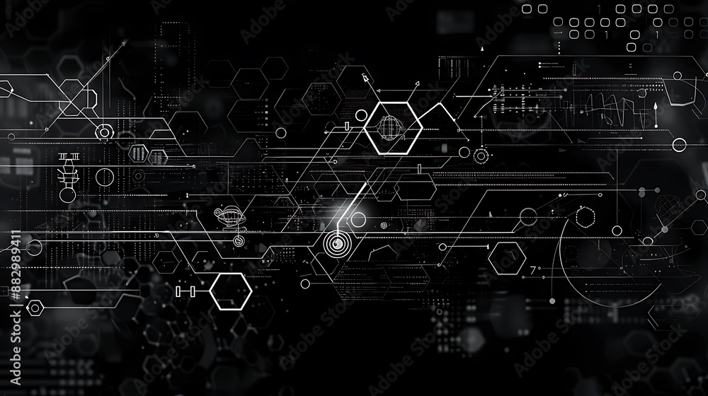 Obraz premium technology background