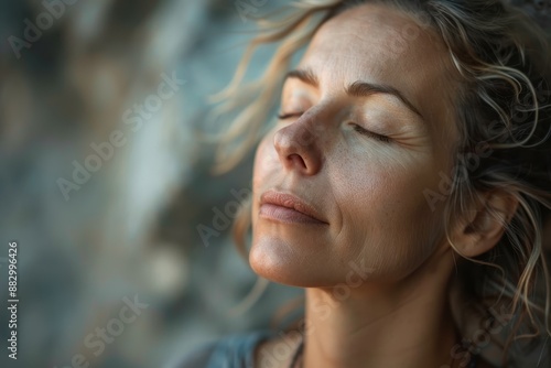 A Woman's Serene Face