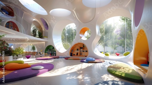 Neuroarchitecture concepts in educational spaces for optimal learning photo