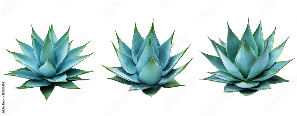 side view agave cactus cut out set of three side view agave cactus cut out set of three