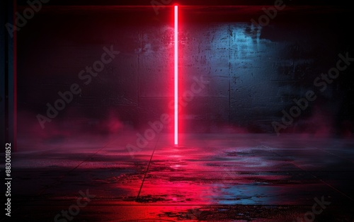 red smoke with a glowing stars. 3 d illustration, computer digital drawing