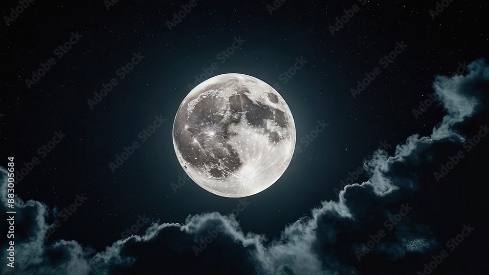 The moon is in the clouds
The moon is in the clouds
