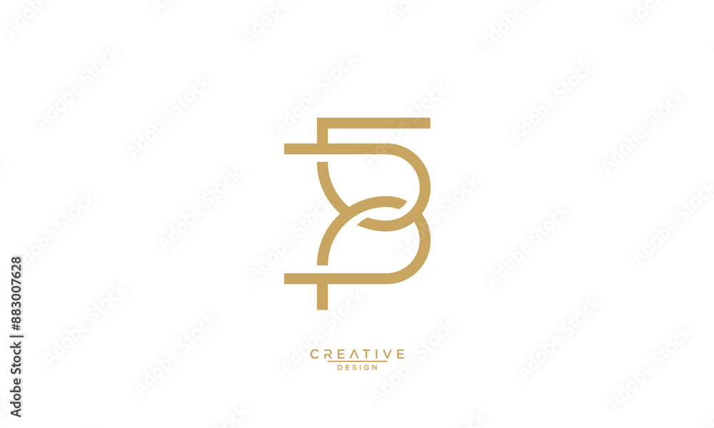 BF, FB, B, F, Abstract Letters Logo Monogram BF, FB, B, F, Abstract Letters Logo Monogram