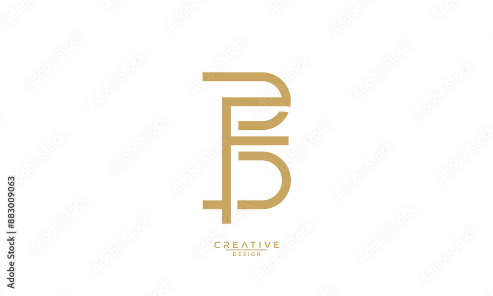 BF, FB, B, F, Abstract Letters Logo Monogram BF, FB, B, F, Abstract Letters Logo Monogram