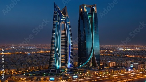 Abu Dhabi city by night
 #883009082