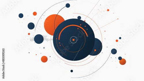 Abstract Design with Circles and Lines
