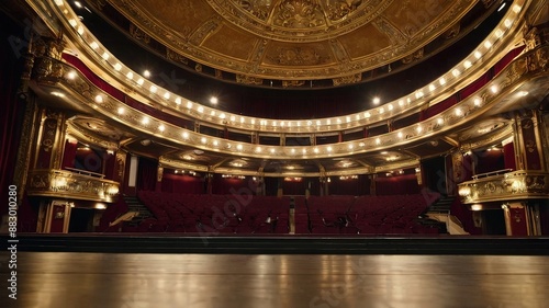 elegant theater featuring beautiful gilded decorations