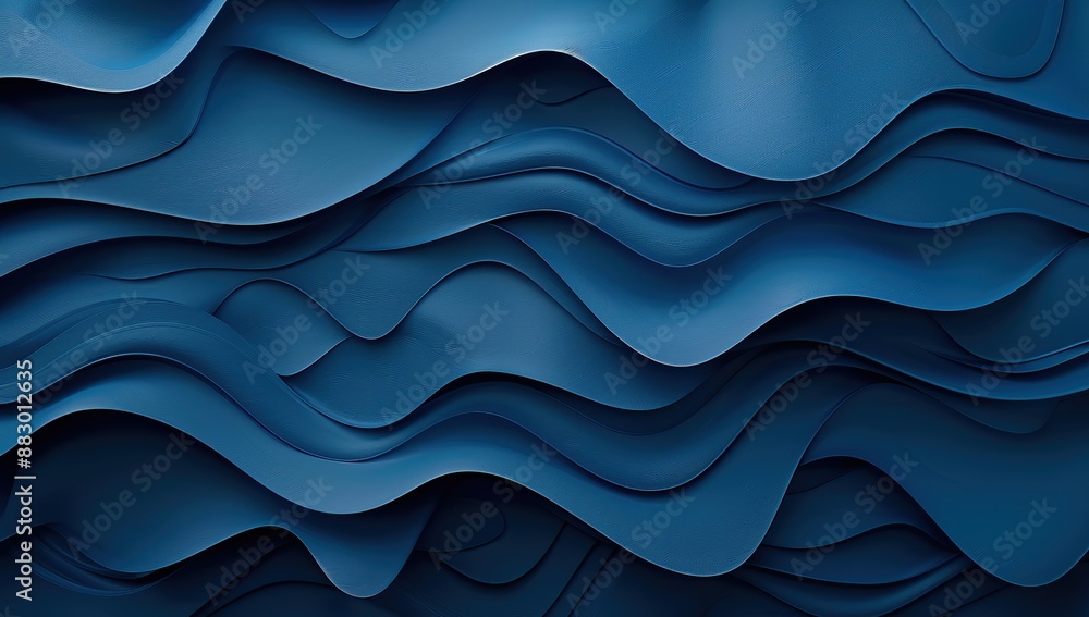 Fototapeta premium Abstract Blue Wave Pattern