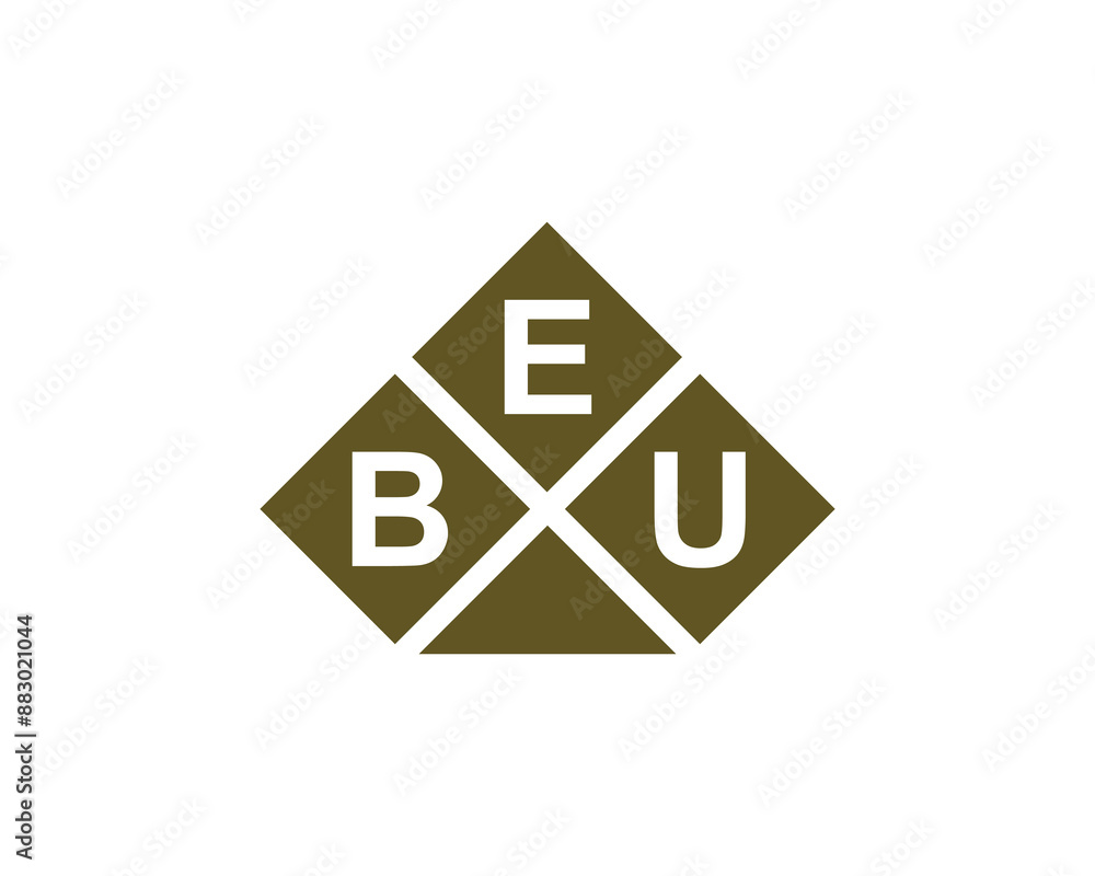 BEU logo design vector template. BEU letter logo design.