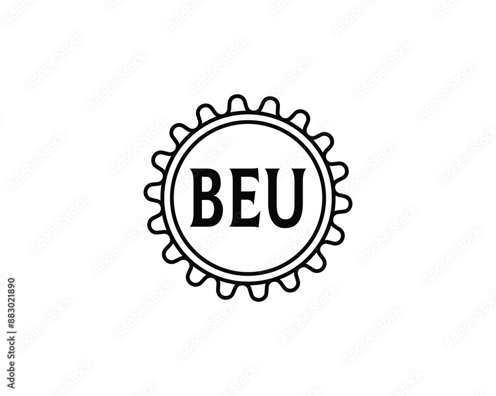 BEU logo design vector template. BEU letter logo design. BEU logo design vector template. BEU letter logo design.