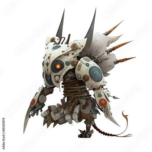 A robot in okami style