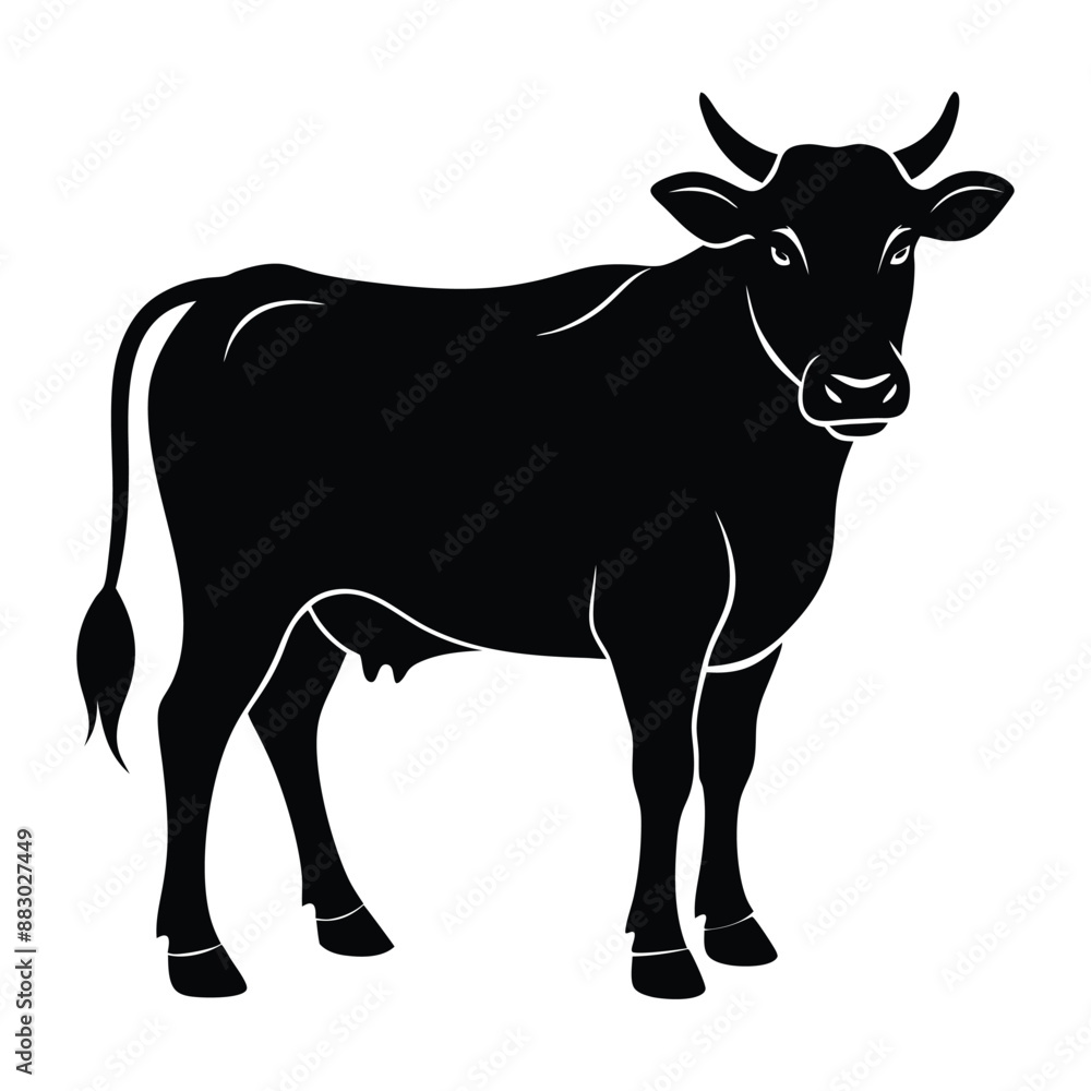 Cow Silhouette Vector Illustration
Cow Silhouette Vector Illustration