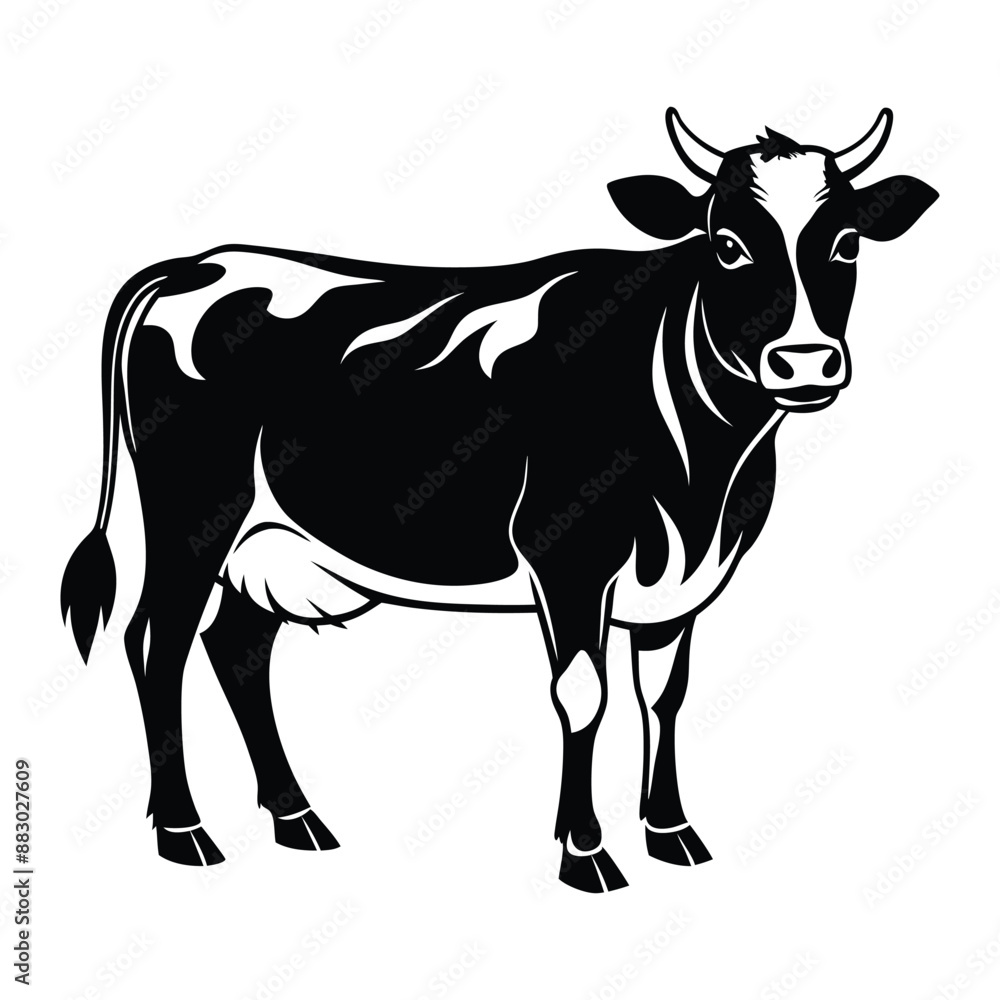 Cow Silhouette Vector Illustration
Cow Silhouette Vector Illustration