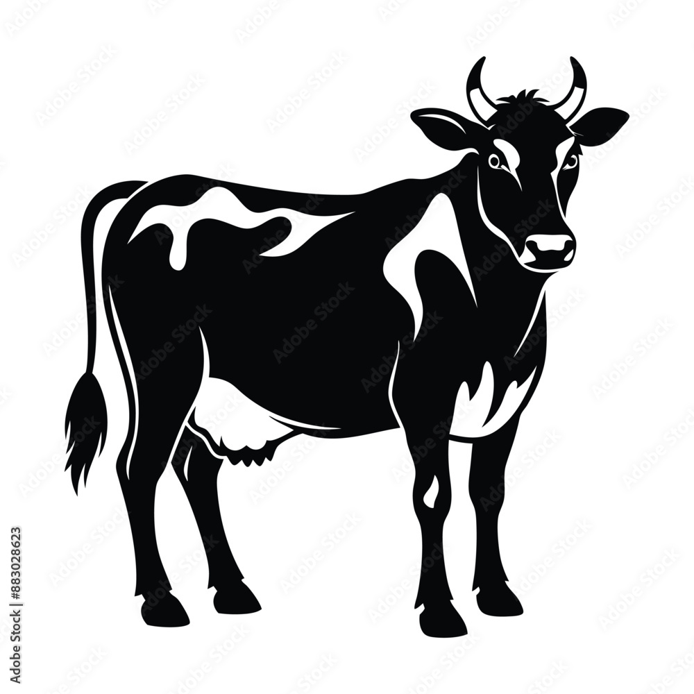 Cow Silhouette Vector Illustration
Cow Silhouette Vector Illustration