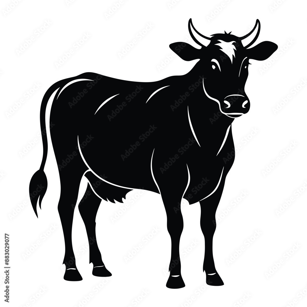 Cow Silhouette Vector Illustration
Cow Silhouette Vector Illustration