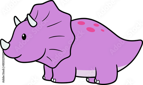 Adorable dino vector