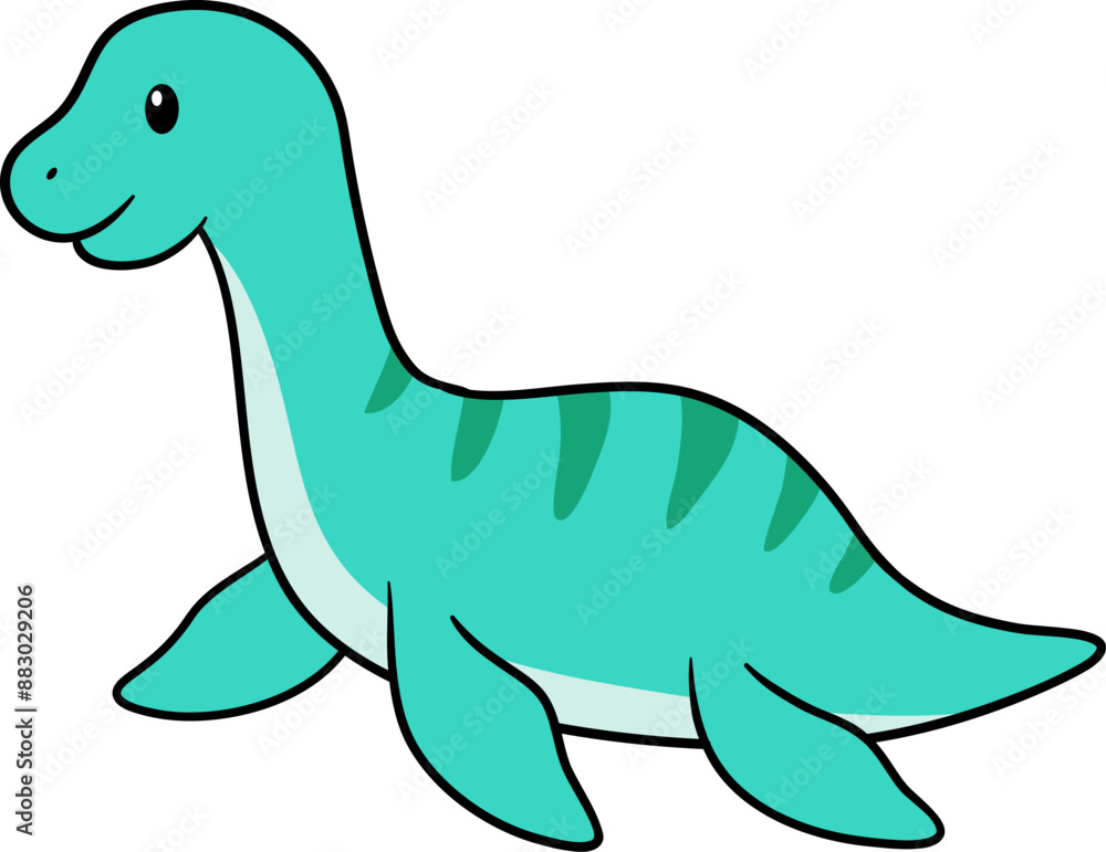Obraz premium Adorable dino vector