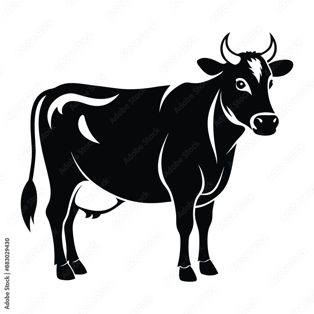 Cow Silhouette Vector Illustration
Cow Silhouette Vector Illustration