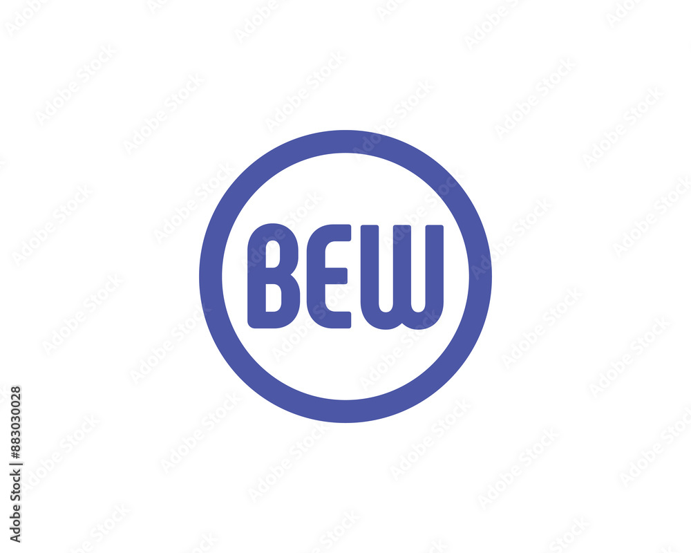 BEW logo design vector template. BEW letter logo design. BEW logo design vector template. BEW letter logo design.