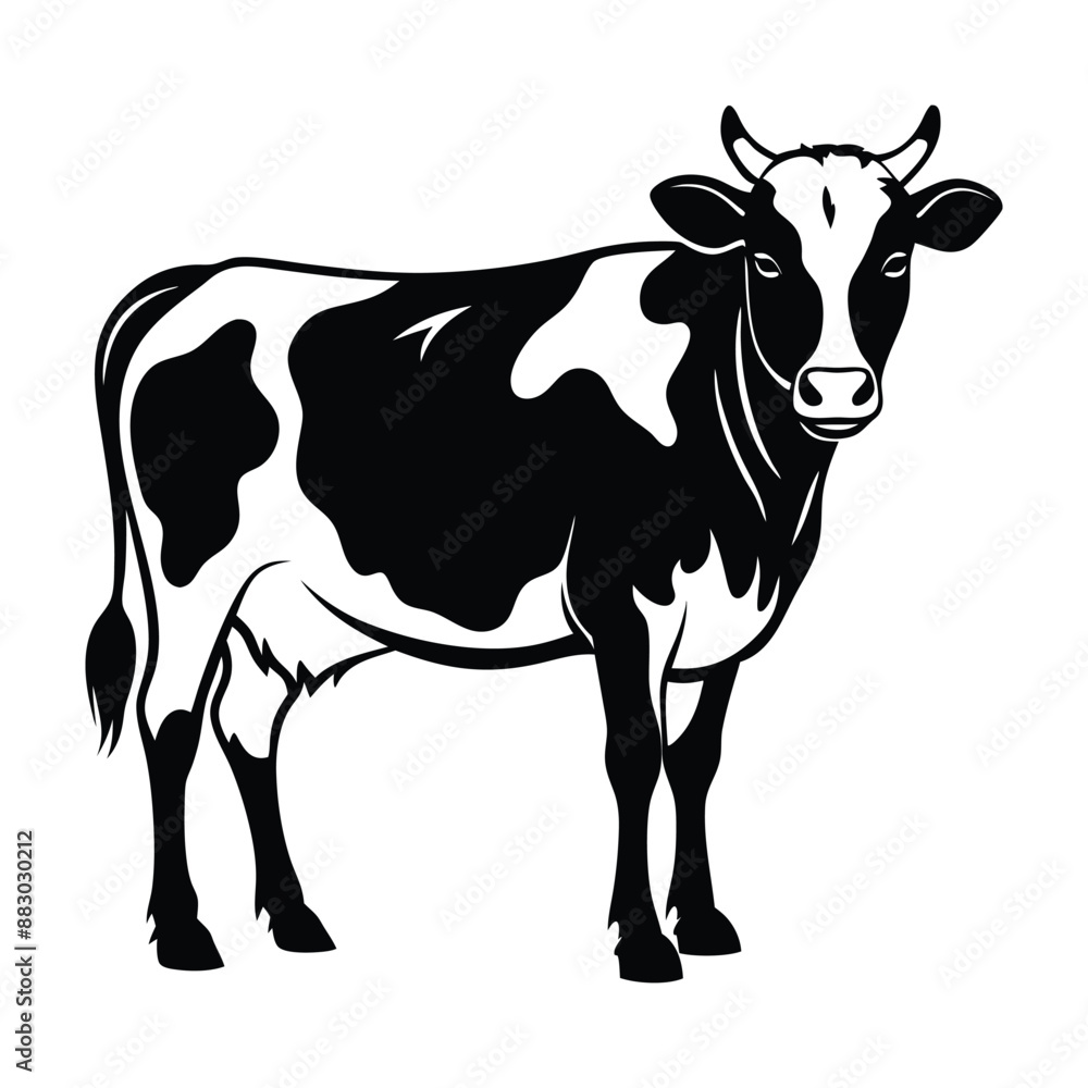 Cow Silhouette Vector Illustration
Cow Silhouette Vector Illustration