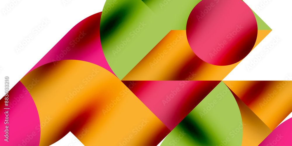 Shadow effect shiny circles and round triangles geometric modern art. Vector Illustration For Wallpaper, Banner, Background, Card, Book Illustration, landing page Shadow effect shiny circles and round triangles geometric modern art. Vector Illustration For Wallpaper, Banner, Background, Card, Book Illustration, landing page