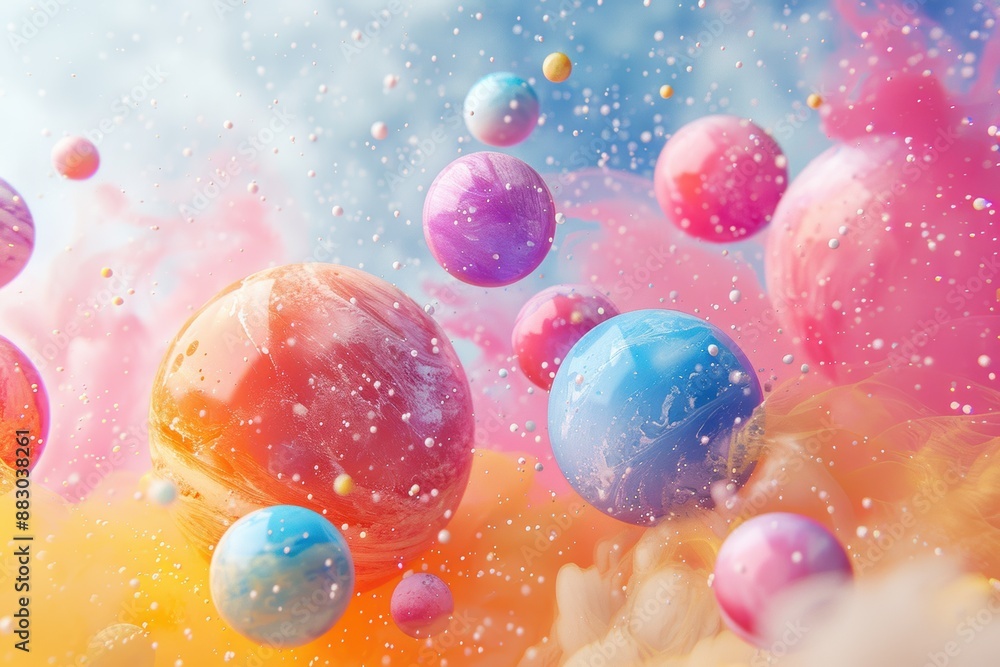 Whimsical Planets in a Cosmic Dream Whimsical Planets in a Cosmic Dream