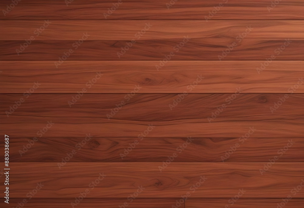 Naklejka premium Polished dark solid Mahogany wood tiles texture, upper light, horizontal pattern, knotted, polished