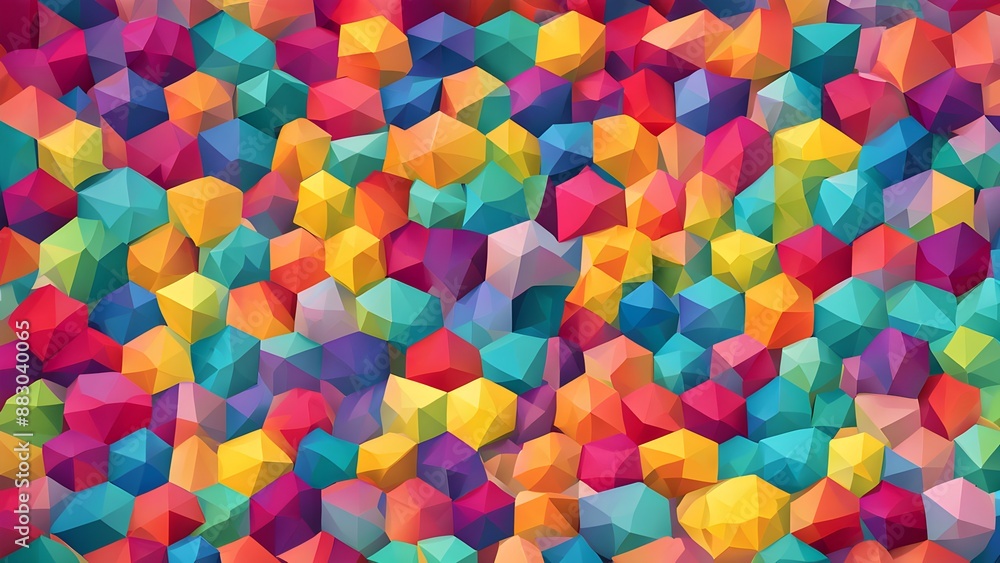 colorful polygon background colorful polygon background