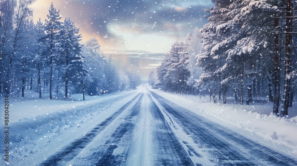Blizzard Conditions Navigating a Snow and Ice Covered Road Winter Driving Tips Blizzard Conditions Navigating a Snow and Ice Covered Road Winter Driving Tips