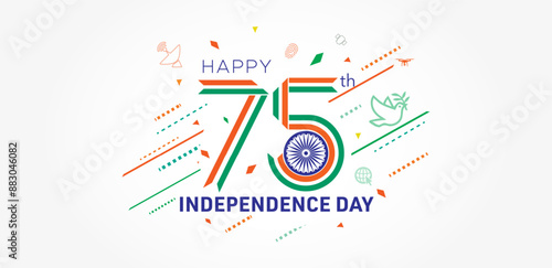 75 years of india Independence day. Amrit mahotsav celebration.
