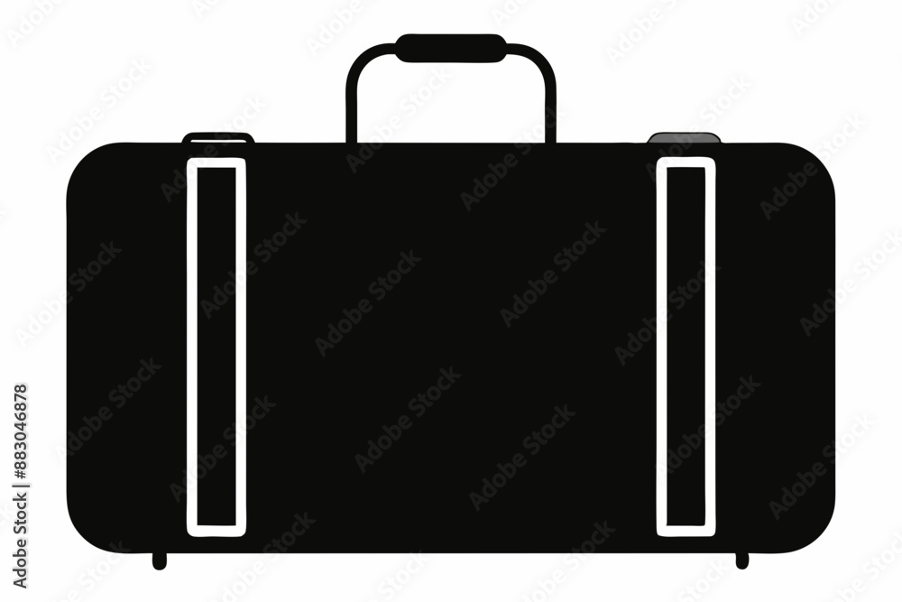 luggage icon, luggage black silhouette vector isolated on white background luggage icon, luggage black silhouette vector isolated on white background