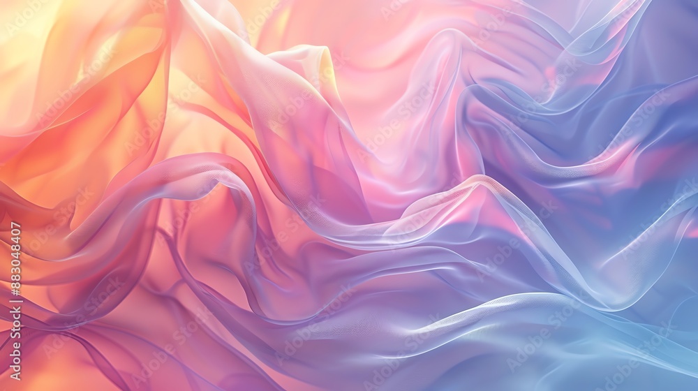Abstract background of flowing pastel fabric with soft light. Abstract background of flowing pastel fabric with soft light.
