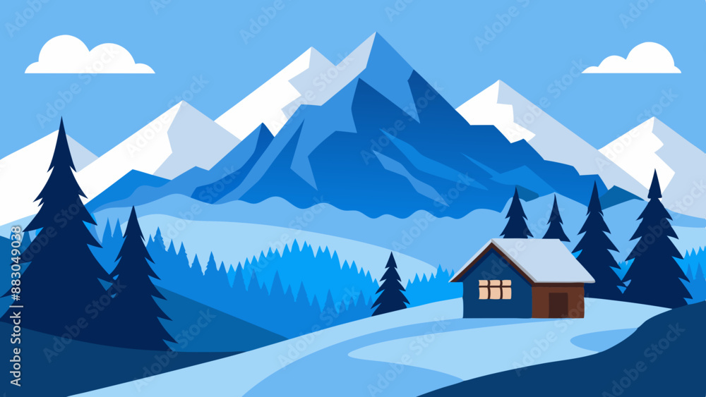 Calm Mountain Vista in Switzerland Calm Mountain Vista in Switzerland