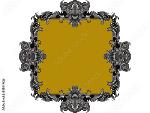 frame with flowers