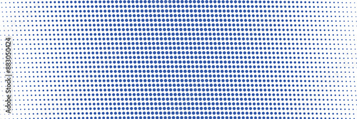 Background with monochrome blue dots texture. Polka dot pattern template. vector illustration