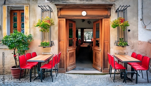 Fototapeta Naklejka Na Ścianę i Meble -  interior of a restaurant