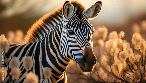zebra in the wild