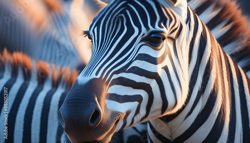 zebra close up