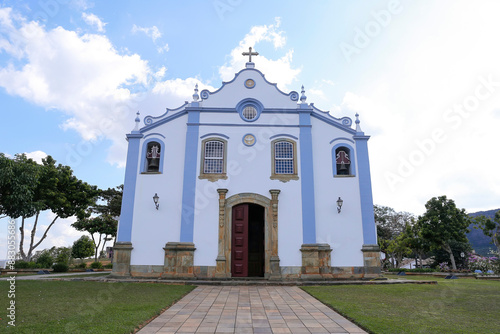 Tiradentes view of the church of Santissima Trindade