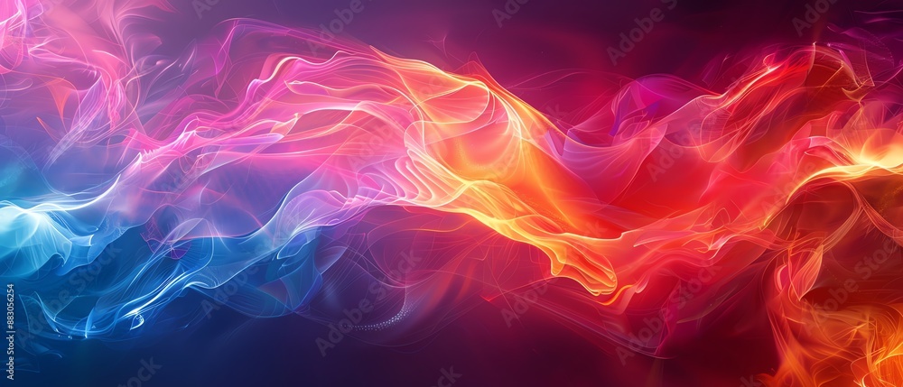 Abstract background with vibrant blue and red smoke. Abstract background with vibrant blue and red smoke.