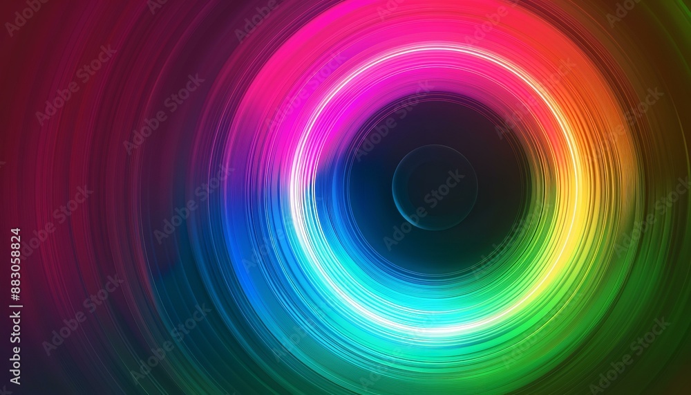 Colorful Vibrant Circular Abstract Art Pattern Colorful Vibrant Circular Abstract Art Pattern