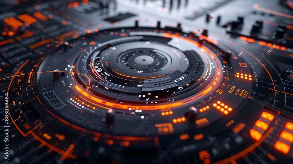 A dynamic loop station interface, showing audio segments seamlessly repeating to create continuous playback, essential for electronic music and soundtrack production A dynamic loop station interface, showing audio segments seamlessly repeating to create continuous playback, essential for electronic music and soundtrack production