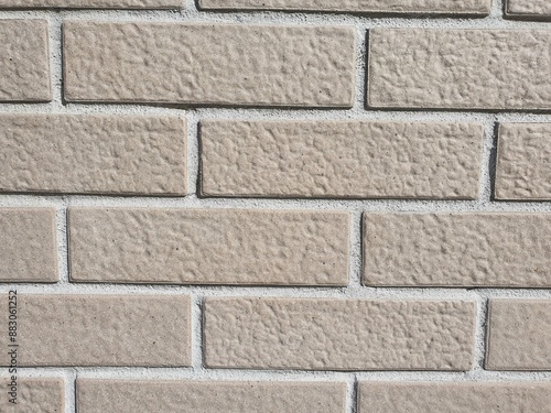 Light brown brick wall for background image