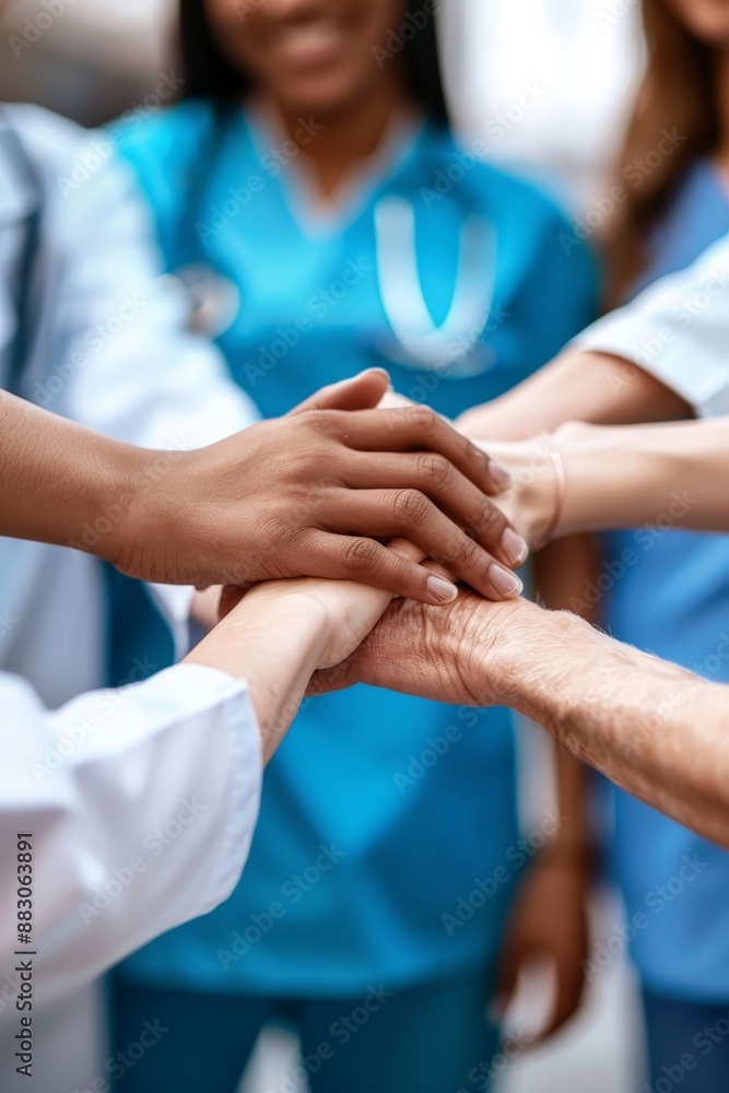 Fototapeta premium doctors work with other healthcare professionals to provide comprehensive patient care