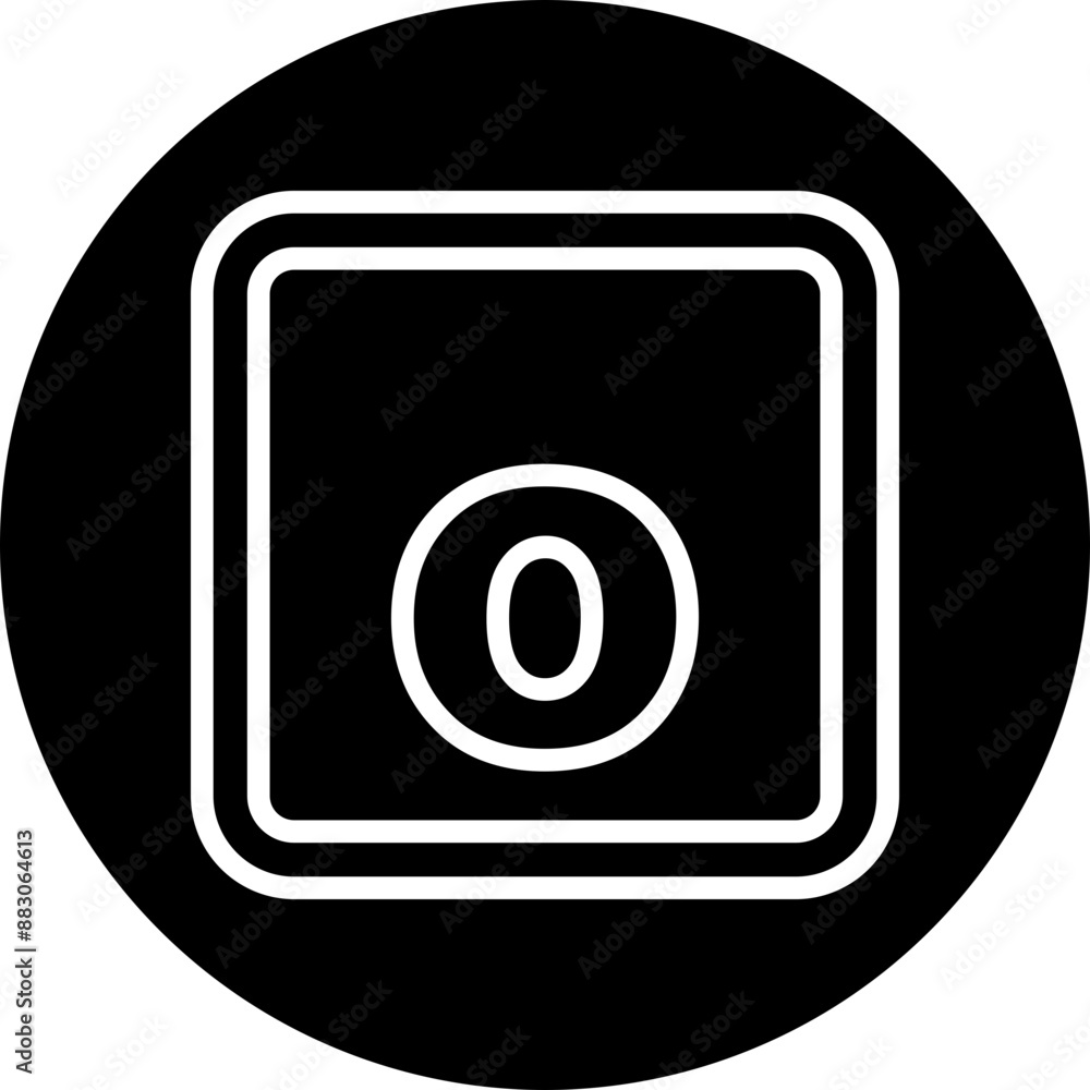 o Small Alphabet Vector Line White Circle Black o Small Alphabet Vector Line White Circle Black