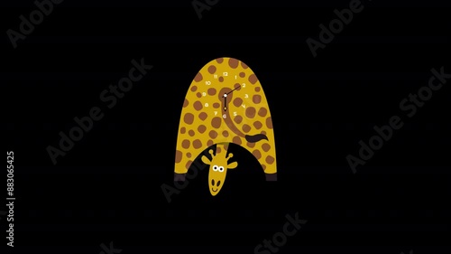 Wallpaper Mural Wall clock animation 12 hoours timelape  Torontodigital.ca