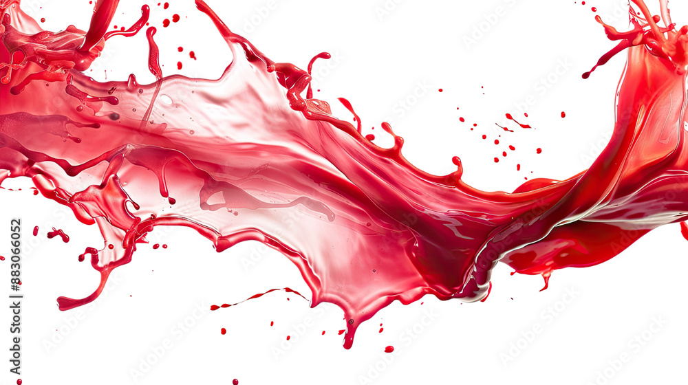 Red of yellow liquid on a transparent background Red of yellow liquid on a transparent background