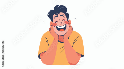 Laugh Out Loud Landing Page Template. Man Cant Stop 