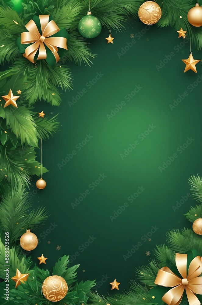 christmas green theme background for banner or invitation card illustration art design christmas green theme background for banner or invitation card illustration art design
