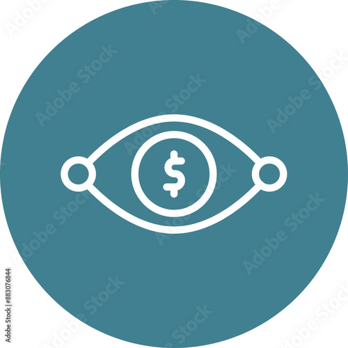 Visionary Vector Line White Circles Multicolors